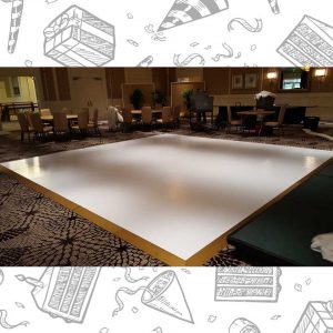 white custom dance floor wrap south florida dance floor white vinyl custom printed boca raton florida (1)