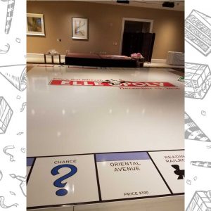 white custom dance floor wrap south florida dance floor white vinyl custom printed boca raton florida (10)