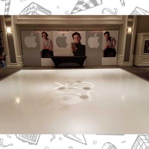 white custom dance floor wrap south florida dance floor white vinyl custom printed boca raton florida (11)