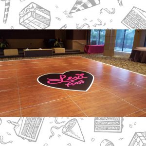 white custom dance floor wrap south florida dance floor white vinyl custom printed boca raton florida (12)