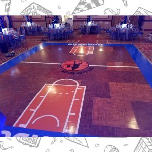 white custom dance floor wrap south florida dance floor white vinyl custom printed boca raton florida (14)