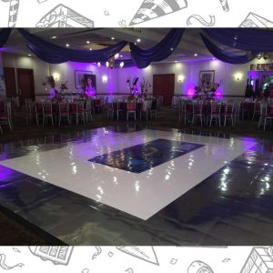 white custom dance floor wrap south florida dance floor white vinyl custom printed boca raton florida (17)