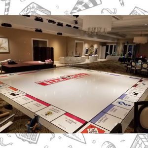 white custom dance floor wrap south florida dance floor white vinyl custom printed boca raton florida (2)