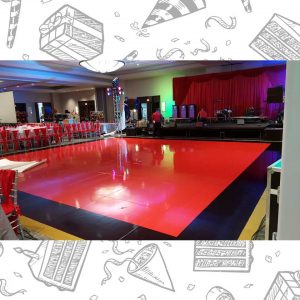 white custom dance floor wrap south florida dance floor white vinyl custom printed boca raton florida (2)