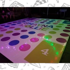 white custom dance floor wrap south florida dance floor white vinyl custom printed boca raton florida (2)