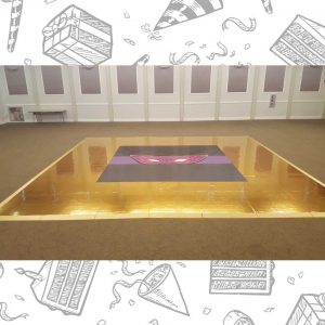 white custom dance floor wrap south florida dance floor white vinyl custom printed boca raton florida (2)