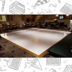 white custom dance floor wrap south florida dance floor white vinyl custom printed boca raton florida (2)