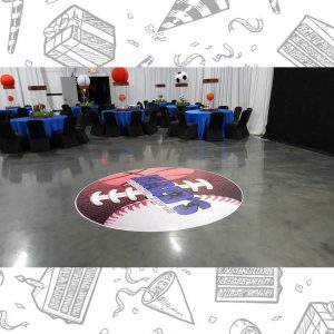 white custom dance floor wrap south florida dance floor white vinyl custom printed boca raton florida (2)