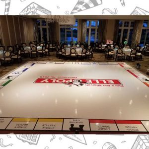 white custom dance floor wrap south florida dance floor white vinyl custom printed boca raton florida (4)