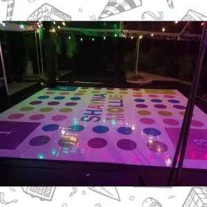 white custom dance floor wrap south florida dance floor white vinyl custom printed boca raton florida (4)