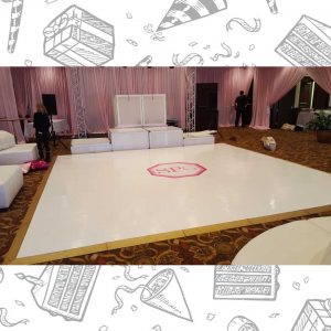 white custom dance floor wrap south florida dance floor white vinyl custom printed boca raton florida (5)