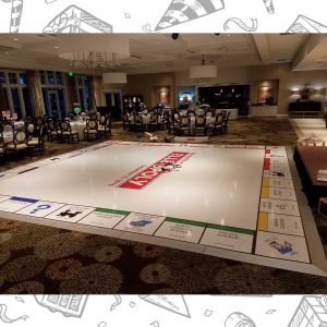 white custom dance floor wrap south florida dance floor white vinyl custom printed boca raton florida (5)