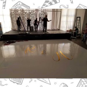 white custom dance floor wrap south florida dance floor white vinyl custom printed boca raton florida (5)