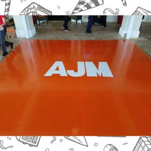 white custom dance floor wrap south florida dance floor white vinyl custom printed boca raton florida (5)