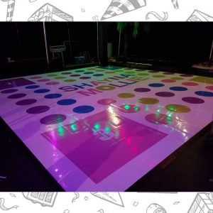 white custom dance floor wrap south florida dance floor white vinyl custom printed boca raton florida (6)