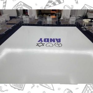 white custom dance floor wrap south florida dance floor white vinyl custom printed boca raton florida (7)