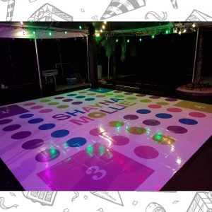 white custom dance floor wrap south florida dance floor white vinyl custom printed boca raton florida (7)