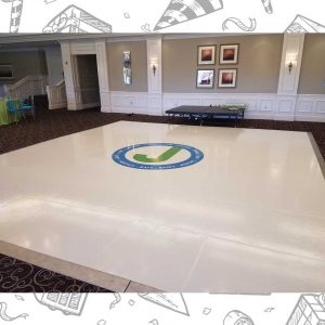 white custom dance floor wrap south florida dance floor white vinyl custom printed boca raton florida (8)