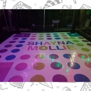 white custom dance floor wrap south florida dance floor white vinyl custom printed boca raton florida (9)