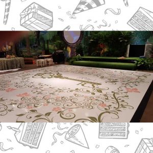 white custom dance floor wrap south florida dance floor white vinyl custom printed boca raton florida (9)